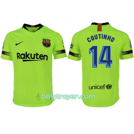 Billige Fotballdrakter FC Barcelona COUTINHO 14 Bortedraktsett 2018/19 Kortermet